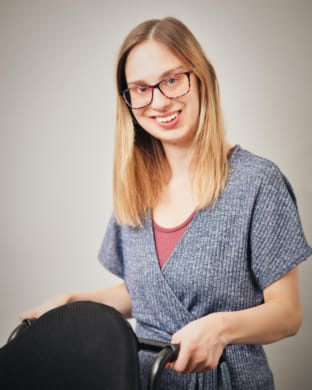 Lara smiling